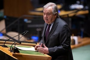 Антонио Гутериш призова за дипломатически подход и прекратяване на военните действия в Близкия изток
